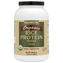 NutriBiotic Certified Organic Rice Protein Plain, 3 Pfund | Low Carbohydrate Vegan Protein Pulver | Raw, Certified Kosher & Keto Friendly | Made without Chemicals, GMOs & Gluten | Easy to Digest