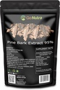Go Poudre d'extrait de pin Nutra Standardisée 95% Proanthocyanidines Poudre d'écorce de pin Supplément Potentiel 8oz.