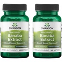 Swanson Glucohelp Banaba Extract - Standardisiert 1.33 mg 60 Sgels (2 Pack)