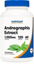 Nutricost Andrographis Extract Kapseln (1000mg) (120 Kapseln) - Gesundheit und Wellness Vegetarische Ergänzung, 60 Servierungen