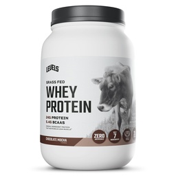 Niveaus Gras Fed Whey Protein Pulver, keine Künstlichkeiten, 24G Protein, Schokolade Mocha, 2LB