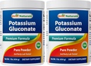 Best Naturals Kalium Gluconate 1lb Pulver (1 LB (Pack von 2))