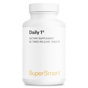 Supersmart - Daily 1® Timed Release - Multivitamin Supplement für Damen und Herren - mit BioPQQ®, Vitamin A, B, C, D & E, Biotin, Quercetin & Fisetin | Made in USA | Non-GMO & Gluten Free - 60 Tabletten