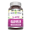 Erstaunliche Formeln 5-HTP (L-5-Hydroxytryptophan) Ergänzung | 200 Mg pro Servieren | Veggie Kapseln | Non-GMO | Gluten-Free | Made in USA (1 Pack | 120 Count)