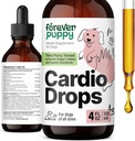 Forever Welpen Cardio Tropfen für Hunde - Herzunterstützung für Hunde w/Hawthorn Berry & Mutterwort Kräuter - Flüssige Antioxidante Ergänzung w/Gotu Kola Blätter & Lavender Extrakt - 4 fl oz