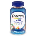 Centrum MultiGummies Gummy Multivitamin für Herren, Multivitamin/Multimineral-Ergänzung mit Selen, Antioxidantien und Vitamin D3, sortierte Fruchtgeschmack - 170 Zähler