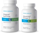 Cooper Complete - Original Multivitamin Iron Free und Advanced Omega-3 - Daily Multivitamin und Mineral Supplement Plus Fish Oil Supplement - 30 Tage Versorgung