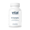 Vital Nährstoffe Vitamin B-Komplex | Vegan hochkarätig methylierte B-Komplexe Vitamine | B Vitamine unterstützen Energieproduktion, Stoffwechsel und Herzgesundheit* | Gluten, Dairy, Soy Free | 60 Kapseln