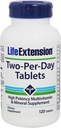 Lebensverlängerung Zwei-Per-Day Tabletten Super-Potent Multivitamin & Mineral Supplement 120 Tabletten