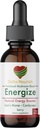 Energize Drops - Natural Energy Supplement Liquid mit Pilz, Cordyceps, Alpha GPC, L-Tyrosine & Vitamin B12 - Energy Liquid Water Maximum, Absorption Gluten-Free - Getränke Enhancer Shots for Focus