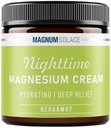 Magnesium Cream – topische Magnesiumlotion für Nacht-Relief für Leg Cramps, Schlaf & Muskel Soreness – Sicher für Kinder (Bergamot)