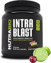 NutraBio Intra Blast Bcaa Powder Amino Acid Supplement, Elektrolyt & Hydration Blend, Intra, Pre Workout & Muskel Erholung, 20g Eaa Aminosäuren Pulver, 5g Glutamin- Cherry Limeade, 30 Servieren