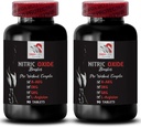 Ornithin alpha-Ketoglutarat OKG - NITRIC OXIDE BOOSTER - L-Glutamin-Pulver, Übungsausdauer, Nitric Oxid-Pulver, Fitness-Ergänzung, Energie-Ergänzung, Übungsstärke 2 Flaschen 180 Tabletten