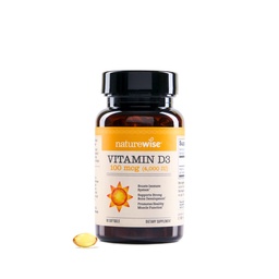 NatureWise Vitamin D3 4000iu (100 mcg) 90-Tage-Versorgung für Immununterstützung, Gesunde Muskelfunktion und Knochengesundheit - Non-GMO, Glutenfrei in Organic Extra Virgin Olive Oil, (Mini Softgel), 90 Count