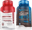 Testosteron Booster für Männer männliche Verbesserung Pillen - Erweiterung Ergänzung erhöhen Größe, Energiestärke & Stamina Enhancement Ginseng Pille | Apple Cider Essig Kapseln Plus Keto BHB | Fat Burner