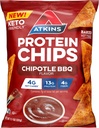 Atkins Chipotle BBQ Protein Chips, 4g Net Carbs, 13g Protein, Glutenfrei, Low Glycemic, Keto Friendly, 12 Count