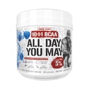 5% Ernährung Rich Piana AllDayYouMay BCAA Pulver | Premium Intra & Post Workout Aminosäuren, EAA, Elektrolyte | Hydration, Endurance, Erholung | Vegan & Keto | 16.4 Unze, 30 Srvgs (Blaue Himbeere)