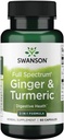 Swanson Full Spectrum Ginger & Turmeric 60 Kapseln