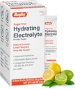 Rugby Sugar-Free Hydrating Electrolyte Powder Packs - Drink Mix Powder Packets mit 5 Vitaminen - Verbesserte Hydration - Natürliche Zitronen-Lim Flavor - 10 Stick Packs - 0.45 Oz Jeder (1 Pack)