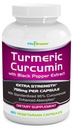 Kurkuminkomplex mit schwarzem Pfefferextrakt - 755mg pro Kapsel, 180 Veg. Caps - Enthält Piperin (für höhere Absorption und dimere Bio-Verfügbarkeit) und 95% Standardisierte Curcuminoide
