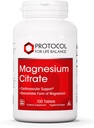 PROTOKOLL FÜR LIFE BALANCE Magnesium Citrat 400mg - Unterstützung Herzgesundheit & Knochenbildung - Bioverfügbare Nahrungsergänzung - Vegan, Kosher & Halal - 100 Tabs