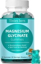 Magnesium Glycinate Gummies 500mg, Zuckerfrei für Erwachsene & Kinder, Beste Magnesium-Gummi für Schlaf, Stress & Muskelentlastung & Nerve Gesundheit, kein Melatonin, Glutenfrei, Non GMO, Vegan, Pektin, 60