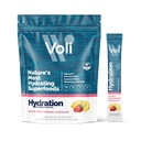 Voli Elektrolyte Pulver-Packets | Kein hinzugefügt Zucker Elektrolyt-Getränk-Mix für Hydration | Keto & Fasting Friendly, Natürliche Superfoods & Minerals | Erdbeer-Lemonade, 15-Count