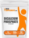 BulkSupplements.com Polvere di fosfato di calcio - Supplemento di calcio, Supplemento DCP - Senza glutine e senza glutine, 2g per porzione, 100g (3,5 oz) (pacchetto di 1)