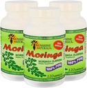 Sunshine Naturals Moringa Nahrungsergänzung. Immunsystem Aid, Energy Booster, Antioxidans Support und Nährstoff-Rich Superfood. Fördert Verdauung und Herzgesundheit. 120 Kapseln. Pack von 3