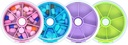 Pill Organizer Reise Pille Fall für Geldbörse Portable Pille Box Runde Wöchentlich Pille Behälter für Vitamin Fisch Öl Pillen Ergänzungen (4PCS)
