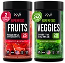 Obst und Gemüse Ergänzung - High Fiber Supplement für Immunität, Gut & Energie - Super Reds & Super Greens Ergänzungen mit Marshmallow Root - 240 Reds und Super Greens Pulver Superfood Kapseln