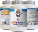 Vitamine für Hunde Augen - Hunde Total Health Formula - Fortgeschrittene Unterstützung - Haarmantel Zahnfleisch Zahnfleisch Augenpflege - Vitamin e für Hunde Haut - 60 Tabletten (1 Flasche)