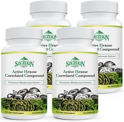 Wirkstoff Hexose korrelierte Verbindung 1500 mg Ergänzung, natürliche 8 Pilzextrakt Ergänzung, Immunsystem, Leberfunktion, natürliche Killer und T-Zellen Aktivität, 360 Veggie Kapseln