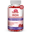 Eisengummis: Neue Formel 20 mg Eisen pro Servier Plus Vitamin C, Zink, B Complex. Eisengummis für Frauen und Männer. Anämie Beilage für Fatigue, Prenatal Pregnancy- Vegan, Kosher- 90 Ct