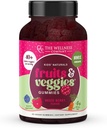 The Wellness Company Kids Naturals Fruits & Veggie Gummis – Tägliche Ernährungsunterstützung | 60ct (1 Monat Versorgung)