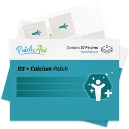 PatchAid D3/Calcium Topical Patch 30-Day Supply (Pack von 2)