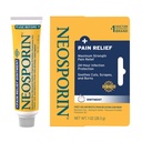 Neosporin + Maximum-Strength Triple Antibiotische Salbe mit Schmerzlinderung, Dual Action Erste Hilfe Wound Care, No-Sting Formel mit Pramoxin HCl, Bacitracin Zink, 1 Unze Single Tube