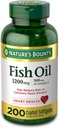 FIsh Oil von Nature's Bounty, Nahrungsergänzung, Omega 3. Unterstützt Herzgesundheit, 1200 Mg, 200 Rapid Release Softgels
