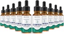 (10 Pack) Cortexi Ohr Tropfen Cortexi Gesundes Eardrum Öl unterstützt gesunde Ohren Premium-Mischung von ätherischen Ölen 10 Flaschen