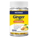 Enzymedica, Ginger & Vitamin B6 Gummi, Unterstützung für okziale Übelkeit & Verdauung, hohe Potenz, entspricht 200 mg Ginger Extract, 60 Count