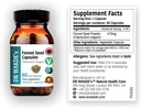 DR WAKDE'S Capsules de graines de fenouil (60 capsules de légumes, supplément à base de plantes, plante ayurvédique, tout naturel, végétalien)