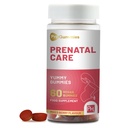 Pränatale Pflegegummis | 60 Vegan Pro Gummis | Yummy Gummis mit essentiellen pränatalen Vitaminen & Minerals | 400mcg Folsäure | Schwangerschaft Vitamine für Frauen von Prowise