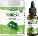 Moringa Powder Organic Single Origin (8 oz) and Moringa Leaf Extract Drops (2fl oz)