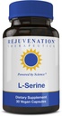 Rejuvenation Therapeutics L-Serine 500 mg, 30 Vegan Capsules - Non-GMO, Rice-Free, Gluten-Free