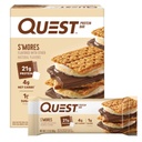 Quest Nutrition S'mores Protein Bar, 21g Protein, 4g Net Carbs, 1g Zucker, Glutenfrei, Keto Friendly, 4 Count
