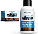 HEALTH DIRECT – Medical-Grade Liquid Collagen Shots – AminoSculpt Sugar-Free – Orange Cream – 12 Servierungen, (12pk, 2oz Shots) – Gut für Gelenke, Knochen und Schlaf – Besseres Haar, Haut und Nägel