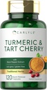 Carlyle Turmeric und Tart Cherry Capsules | 120 Count | mit Bioperine | Vegetarisch, Non-GMO, Gluten Kostenlose Ergänzung