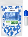 XPRS Nutra Größe 00 Leere Kapseln - 500 Graf Leere Gelatine Kapseln - Pillen DIY Kapsel Füllung - Füllbare Pille Gel Kapseln für Do-It-Yourself Ergänzungen (blau/weiß)