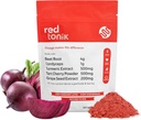 Red Tonik Superfood Pulver |Beet Root |Mushroom |Turmeric |Daily Supplement mit 13 Superfoods |Vitamins und Mineralien |Boost Energy, Stamina |Post-Workout Erholung |Berry Flavor