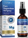 Reines Magnesium-Öl-Spray, Haut-Absorbierbare Magnesium-Ergänzung fördert, Magnesium-Spray 60ML, topische Lösung für Füße, reine Magnesium-Chlorid-Flocken, schnell absorbierende natürliche Formel